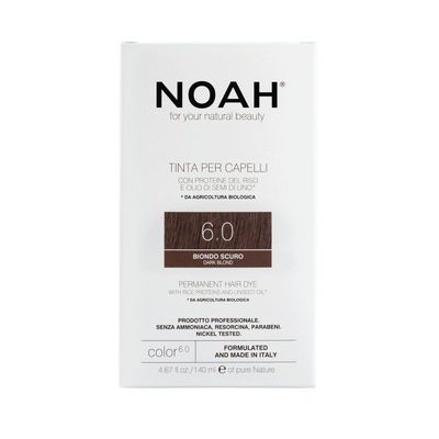 Noah Permanent Hair Dye 6.0 Dark Blond Ilgalaikiai plaukų dažai, 140 ml