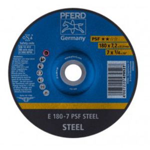 Plieno šlifavimo diskas PFERD PSF Ø178x7x22mm A30