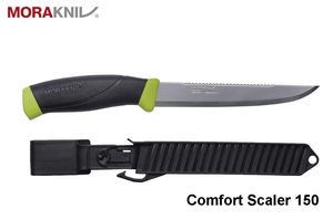Morakniv Fishing Comfort Scaler peilis 150 Black/Lime TLT išsiun