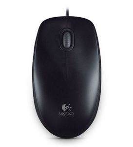 Pelė Logitech Mouse B100 Wired, Black