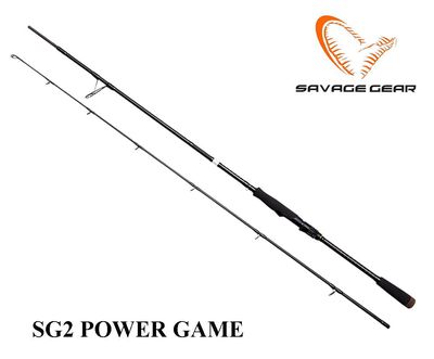 Spiningas SAVAGE GEAR SG2 Power Game 1.98 m, 20-60 g iki 200 cm