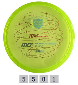 Diskgolfo diskas DISCMANIA 10-YEAR ANNIVERSARY C-LINE MD3 REVOLUTION