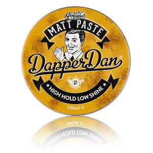 Dapper Dan Matt Paste Stiprios fiksacijos, matinė plaukų modeliavimo pasta, 100 ml