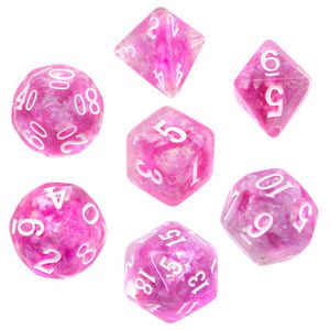 REBEL RPG dice set - Dense core - Purple (white numbers)