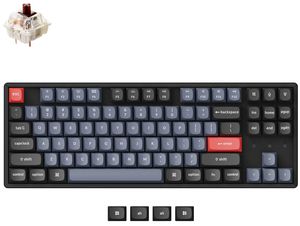 Keychron K8 Pro 80% Wireless Mechanical Keyboard (ANSI, Aluminium body, RGB, Hot Swap, US, Pro Red Switch)