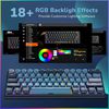 Royal Kludge RK61 Plus Indigo Wireless Mechanical Keyboard | 60%, Hot-swap, SkyCyan switches, US