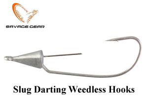 Galvakabliai Savage Gear Slug Darting Weedless Hooks Nr1/0 4 g 4