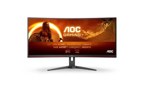 AOC Monitor CU34G2XE/BK 34 " VA 3440 x 1440 pixels 21:9 1 ms 300 cd/m² HDMI ports quantity 1 144 Hz