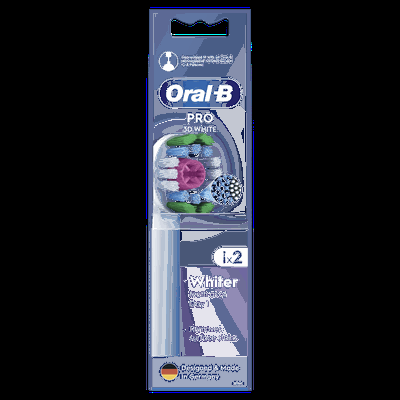 ORAL B dantų šepetėlio galvutės 3D White N2