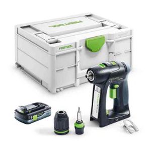 Akumuliatorinis gręžtuvas-suktuvas FESTOOL C 18-Basic 4,0