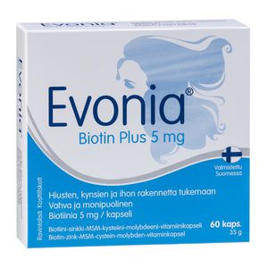 Hankintatukku Evonia Biotin Plus, 60 kaps.