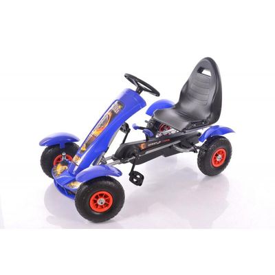 Vaikiškas velomobilis Go-Kart F618 Blue (4-10 metų vaikams)