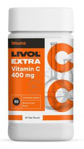 Maisto papildas LIVOL EXTRA Vitaminas C 400mg N50