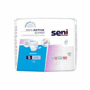 SENI ACTIVE SUPER premium S sauskelnės-kelnaitės N10
