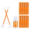 10Pcs Double-Headed Cleaning Stick + 20ML Cleaning Solution