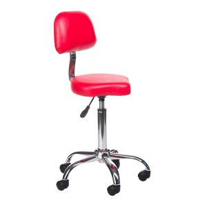 Kosmetologinė meistro kėdutė COSMETIC BEAUTY STOOL PRACTIC SHAPE RED