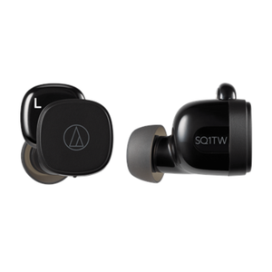 Audio Technica ATH-SQ1TW Black In-ear True Wireless Earbuds with Microphone