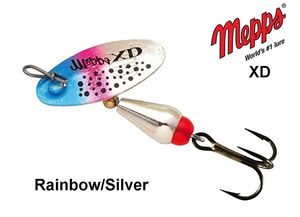 Blizgė Mepps XD Rainbow/Silver 3 g
