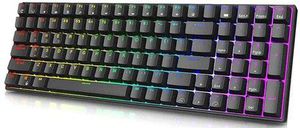 Royal Kludge RK100 Black Wireless Keyboard | 96%, Hot-swap, Brown Switches, US, Black