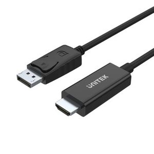 UNITEK Y-5118CA vaizdo kabelio adapteris 1,8 m HDMI A tipo (standartinis) DisplayPort Juoda