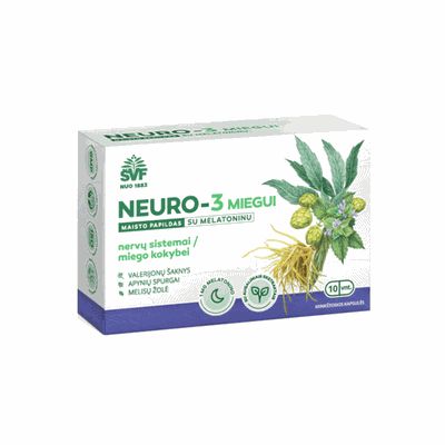 NEURO-3 MIEGUI SU MELATONINU kapsulės N10