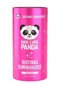 Maisto papildas plaukams HAIR CARE PANDA Biotinas guminukuose N60