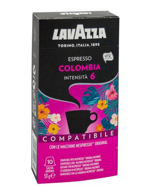 Kavos kapsulės, tinkančios Nespresso kavos aparatams Lavazza "Colombia" 10vnt.
