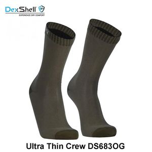 Neperšlampamos Kojinės DexShell Ultra Thin Crew DS683OG M