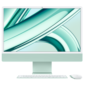 Apple iMac 24” 4.5K Retina, Apple M3 8C CPU, 10C GPU/8GB/512GB SSD/Green/INT Apple