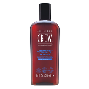 American Crew Anti-dandruff + Dry scalp Shampoo Šampūnas nuo pleiskanų sausai galvos odai, 250ml