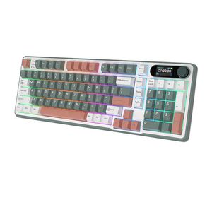 Royal Kludge RK-S98 Camping wireless keyboard | 96%, Hot-swap, Chartreuse switches, US