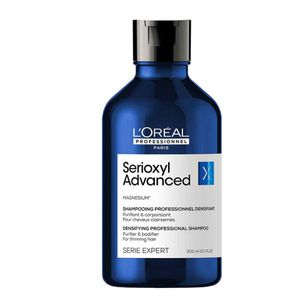 L'oreal Professionnel Serioxyl Advanced Purifier Bodifier Shampoo Valomasis šampūnas slenkantiems plaukams, 300ml