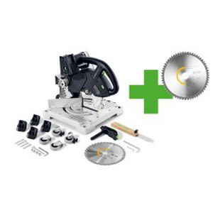 Akumuliatorinis kampų pjaustymo pjūklas FESTOOL Symmetric SYMC 70 EB-Basic Mt Edt