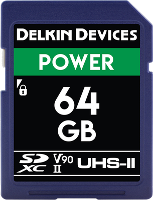 DELKIN 64GB SDXC UHS-II, CINEMA SD (U3/V90)