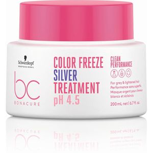 Schwarzkopf Professional BC Color Freeze Silver Treatment Sidabrinė kaukė šviesintiems plaukams, 200ml