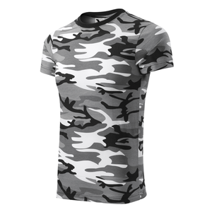 Marškinėliai MALFINI Camouflage 144 Unisex, Kamufliažas Pilkas