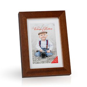 Cubo photo frame 10x15, brown