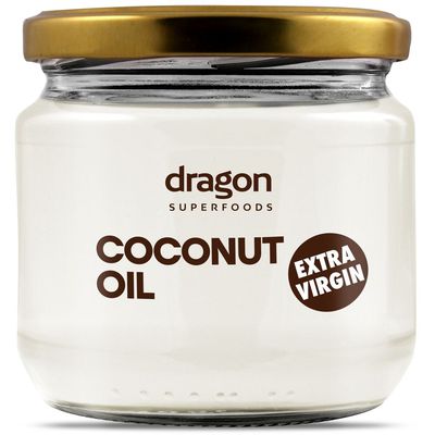 Ekologiškas ypač tyras kokosų aliejus „extra virgin“ – Dragon superfoods, 300 ml.
