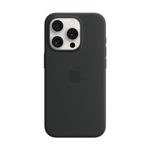 Apple iPhone 15 Pro Silicone Case with MagSafe - Black | Apple | 15 Pro Silicone case with MagSafe | Case with MagSafe | Apple | Apple iPhone 15 Pro | Silicone | Black