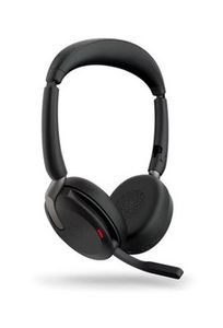 JABRA Evolve2 65 Flex MS Stereo Headset on-ear Bluetooth wireless active noise cancelling USB-C black Certified for Microsoft Te