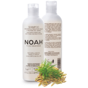 Noah 1.2. Moisturizing Shampoo With Sweet Fennel And Wheat Protein Šampūnas sausiems ir lūžinėjantiems plaukams, 250 ml 