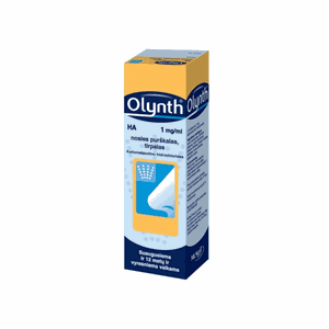 Olynth HA 1 mg/ml nosies purškalas (tirpalas) 10 ml 