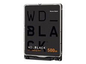 WD Black Mobile 500GB HDD 7200rpm SATA serial ATA 6Gb/s 64MB cache 2.5inch 7mm Heigth RoHS compliant internal Bulk