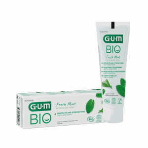 GUM Bio dantų pasta, kasdienė, 99% organinės kilmės, tinka veganams 75 ml