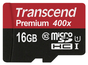 Transcend MicroSDHC 16GB Class 10