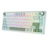 Royal Kludge RK R75 RGB Sky Cyan wired keyboard | 75%, Hot-swap, Chartreuse switches, US