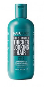 HAIRBURST stiprinamasis plaukų šampūnas ir kondicionierius vyrams MEN 2-IN-1 350ml