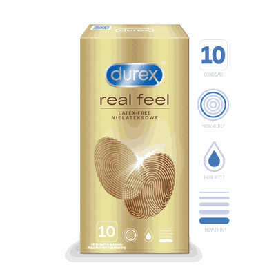 DUREX REAL FEEL prezervatyvai N10