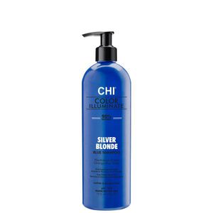 CHI Ionic Color Illuminate Silver Blonde Blue Shampoo Spalvą atgaivinantis šampūnas, 355ml