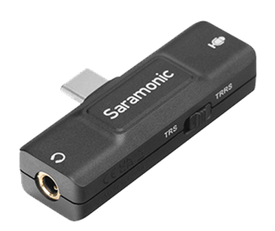 SARAMONIC SOUND CARD - AUDIO ADAPTER WITH USB-C CONNECTORS (SR-EA2U)